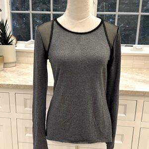 Ellie Tahari Sport mesh inset workout top